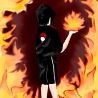 Second element : Fire of Sasuke